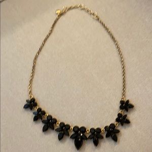 J Crew Black Statement Necklace